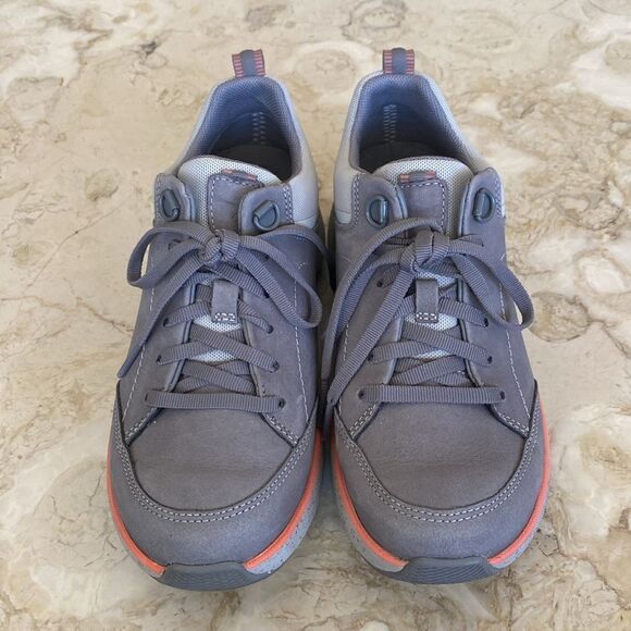 Clarks Wave 2.0 Lace Waterproof Sneakers Grey/Peach - Picture 4 of 16